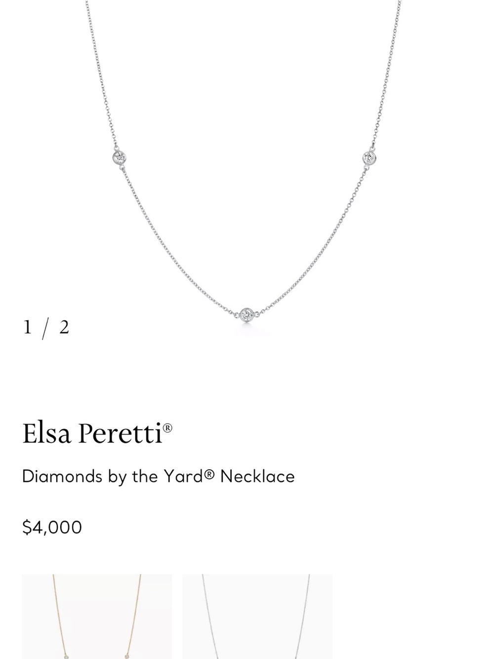 Tiffany & Co. Platinum “Diamonds by The Yard” Necklace - Picture 11 of 12